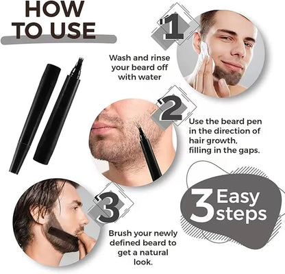 Waterproof Beard Filler Magic Pen - Perfect Beard Shaping Kit