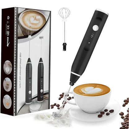 Rechargeable Coffee Frother & Egg Whisker 2 In 1 | Coffee Beater with Turbo Speed - 1 Hour continuous working