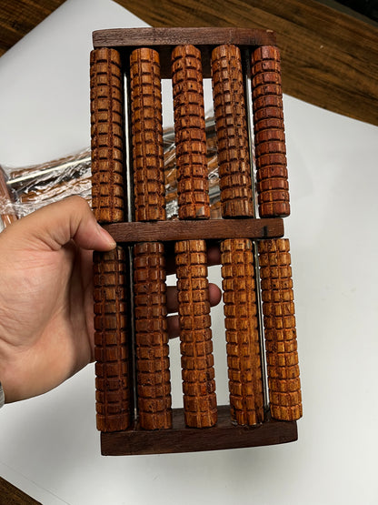 Studded Wooden Foot Relaxer With Steel Rod (Flat 40% off)