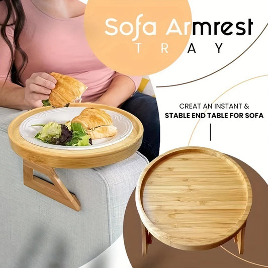 Folding Portable Sofa Armrest Table